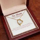 "Focus On Your Dreams" Mom Golden Birthday Necklace Gift From Daughter Son Forever Love Pendant Jewelry Box