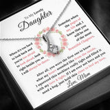 To My Lovely Daughter - My Heart Sounded Like From The Inside - Alluring Necklace