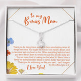 "Heart and Soul" Bonus Mom Necklace Gift From Daughter Son Alluring Beauty Pendant Jewelry Box Birthday Christmas Mothers Day Thanksgiving