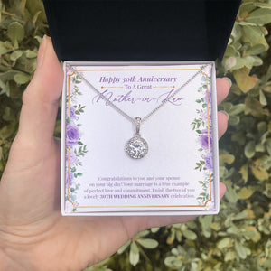 "Example Of Perfect Love" Great Mother In Law 30th Wedding Anniversary Necklace Gift From Daughter-In-Law Son-In-Law Eternal Hope Pendant Jewelry Box