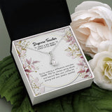 "Teach Little Minds" Daycare Teacher Necklace Gift From Parents Co-Teachers Co-Worker Alluring Beauty Pendant Jewelry Box Birthday Teachers Day Thanksgiving