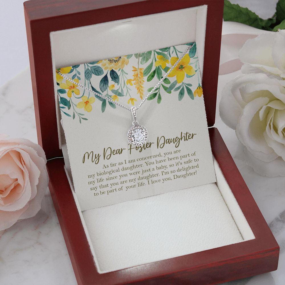 "Been Part Of My Life" Foster Daughter Necklace Gift From Mom Dad Eternal Hope Pendant Jewelry Box Birthday Christmas Graduation New Year