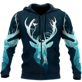 Hunting Gifts Deer Hunting Gifts Deer Hunting All Over Printed US Unisex Size Hoodie