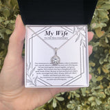 "Moment Of Treasure" Wife Silver Wedding Anniversary Necklace Gift From Husband Eternal Hope Pendant Jewelry Box