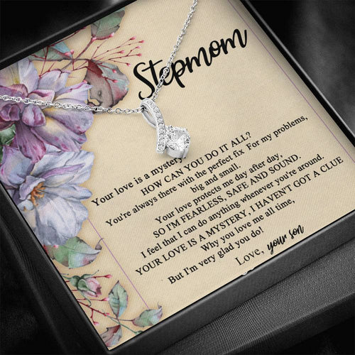 StepMother Necklace Your love Is a mystery, I haven't got a clue Alluring Beauty Necklace XL045F