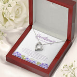 "Immense Joy To Each Other" Sweetheart Niece 30th Wedding Anniversary Necklace Gift From Aunt Uncle Forever Love Pendant Jewelry Box