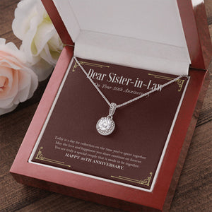 "Truly A Special Couple" Sister In Law 30th Wedding Anniversary Necklace Gift From Sister-In-Law Brother-In-Law Eternal Hope Pendant Jewelry Box