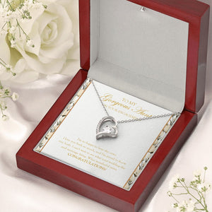"Can't Wait To See" Gorgeous Aunt Engagement Necklace Gift From Nephew Niece Forever Love Pendant Jewelry Box