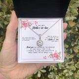 "You Loved Him First" Mother In Law Necklace Gift From Daughter-In-Law Son-In-Law Eternal Hope Pendant Jewelry Box Birthday Wedding Anniversary Christmas