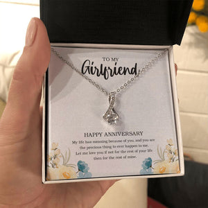 "The Rest Of Mine" Girlfriend Anniversary Necklace Gift From Boyfriend Alluring Beauty Pendant Jewelry Box