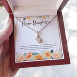 "The Man Of Your Dreams" Daughter 7th Wedding Anniversary Necklace Gift From Mom Dad Parents Alluring Beauty Pendant Jewelry Box