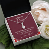 "Small Things Big Heart" Loving Mom Necklace Gift From Daughter Son Alluring Beauty Pendant Jewelry Box Mothers Day Birthday Christmas Valentines