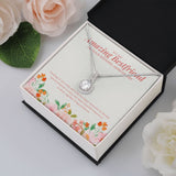 "Happy Memories to Cherish" Amazing Bestfriend Wedding Anniversary Necklace Gift From BFF Bestie Soul Sister Eternal Hope Pendant Jewelry Box