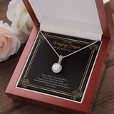 "Lessons You Share" Amazing Cousin Wedding Day Necklace Gift Eternal Hope Pendant Jewelry Box