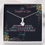 "Soulmates Do Exist" Daughter In Law Necklace Gift From Mother-In-Law Father-In-Law Alluring Beauty Pendant Jewelry Box Birthday Christmas Thanksgiving New Year