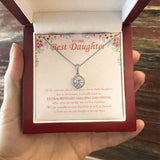 "Blessed To Have You" Best Daughter Necklace Gift From Mom Dad Eternal Hope Pendant Jewelry Box Birthday Graduation Christmas Wedding