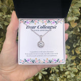 "Major Couple Achievement" Colleague Wedding Anniversary Necklace Gift From Co-worker Eternal Hope Pendant Jewelry Box