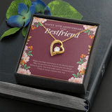 "Love Bloom in Grace" Bestfriend 10th Wedding Anniversary Necklace Gift From Bestie BFF Soul Sister Forever Love Pendant Jewelry Box
