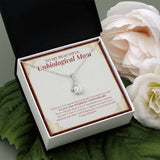 "Spent A Lot Of Wonderful Years" Beautiful Unbiological Mom 30th Wedding Anniversary Necklace Gift From Daughter Son Alluring Beauty Pendant Jewelry Box