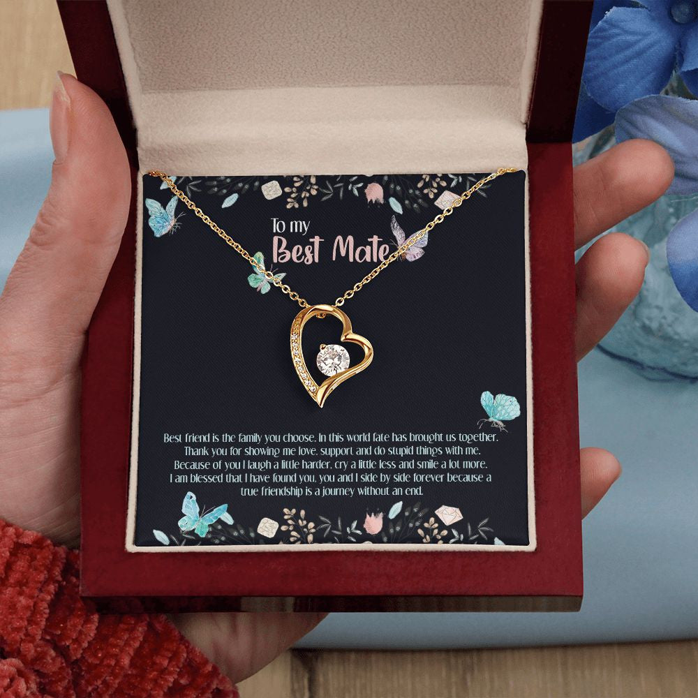 "Fate Has Brought Us Together" Best Mate Necklace Gift From BFF Bestfriend Soul Sister Forever Love Pendant Jewelry Box Birthday Christmas Graduation Thanksgiving