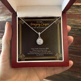"Lessons You Share" Amazing Cousin Wedding Day Necklace Gift Eternal Hope Pendant Jewelry Box
