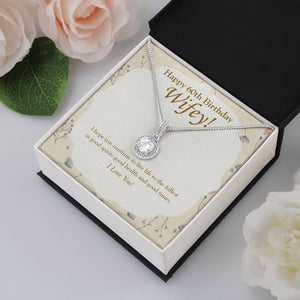"Good Health And Times" Wife 60th Birthday Necklace Gift From Husband Eternal Hope Pendant Jewelry Box