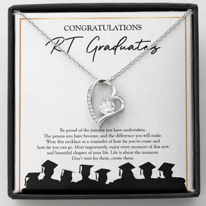 "Don't Wait, Create Them" Respiratory Therapist Graduation Necklace Gift From Mom Dad Grandma Teacher Bestfriend Forever Love Pendant Jewelry Box