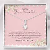 "The Greatest And Honor" Granddaughter Graduation Necklace Gift From Grandma Alluring Beauty Pendant Jewelry Box