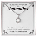 "Source Of Blessing To Us" Godmother 30th Wedding Anniversary Necklace Gift From Goddaughter Godson Eternal Hope Pendant Jewelry Box