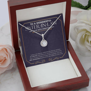 "Everything You Hope" Wonderful Sister In Law 20th Wedding Anniversary Necklace Gift From Sister-In-Law Brother-In-Law Eternal Hope Pendant Jewelry Box