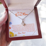 "Heart and Soul" Bonus Mom Necklace Gift From Daughter Son Alluring Beauty Pendant Jewelry Box Birthday Christmas Mothers Day Thanksgiving