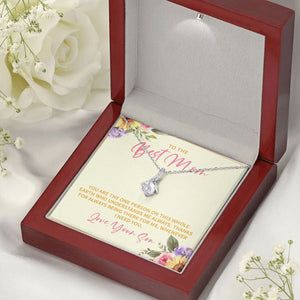 "Who understand me" Best Mom Necklace Gift From Son Daughter Alluring Beauty Pendant Jewelry Box Thanksgiving Birthday Christmas Mothers Day