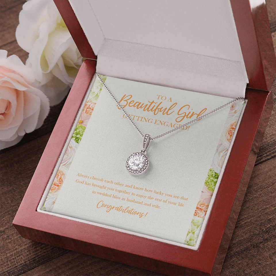 "God Has Brought You Together" Beautiful Sister Engagement Necklace Gift From Brother Sis Bestfriend Eternal Hope Pendant Jewelry Box