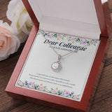 "Major Couple Achievement" Colleague Wedding Anniversary Necklace Gift From Co-worker Eternal Hope Pendant Jewelry Box