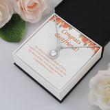 "Happy And Warm" Bestfriend Job Promotion Necklace Gift From Bestie BFF Eternal Hope Pendant Jewelry Box