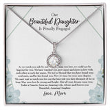 "Fairy Tale Dream" Beautiful Daughter Engagement Necklace Gift From Mom Dad Parents Eternal Hope Pendant Jewelry Box