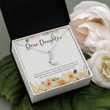 "Another Year To The Day" Daughter 2nd Wedding Anniversary Necklace Gift From Mom Dad Parents Alluring Beauty Pendant Jewelry Box