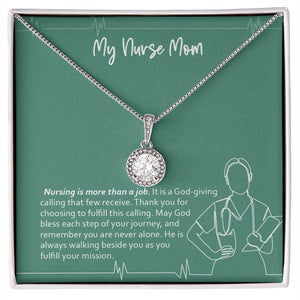 "God-giving Calling" Nurse Mom Necklace Gift From Daughter Son Eternal Hope Pendant Jewelry Box Promotion Graduation Birthday Christmas