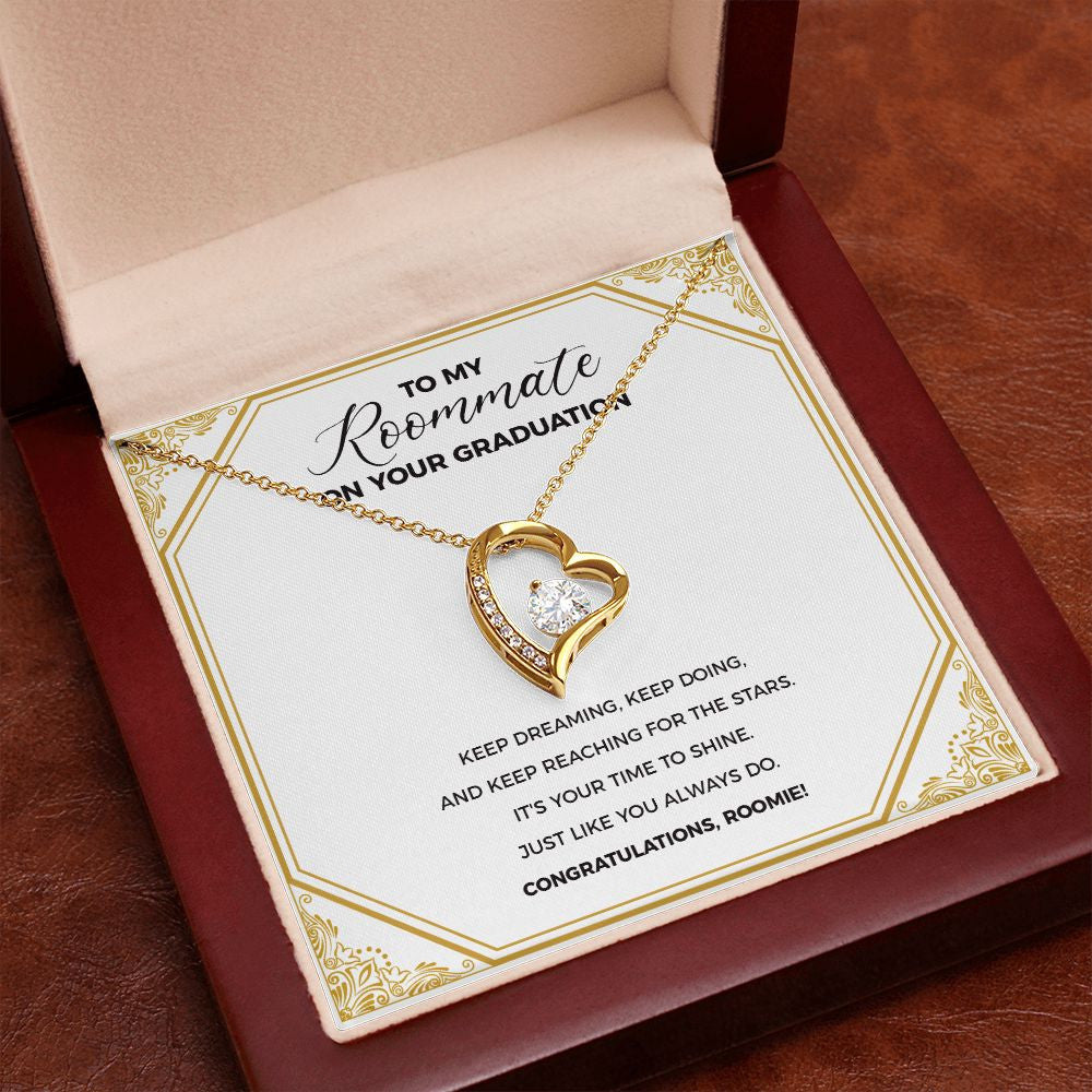 "Keep Dreaming" Roommate Graduation Gift From Bestfriend Roomie Classmate Forever Love Pendant Jewelry Box