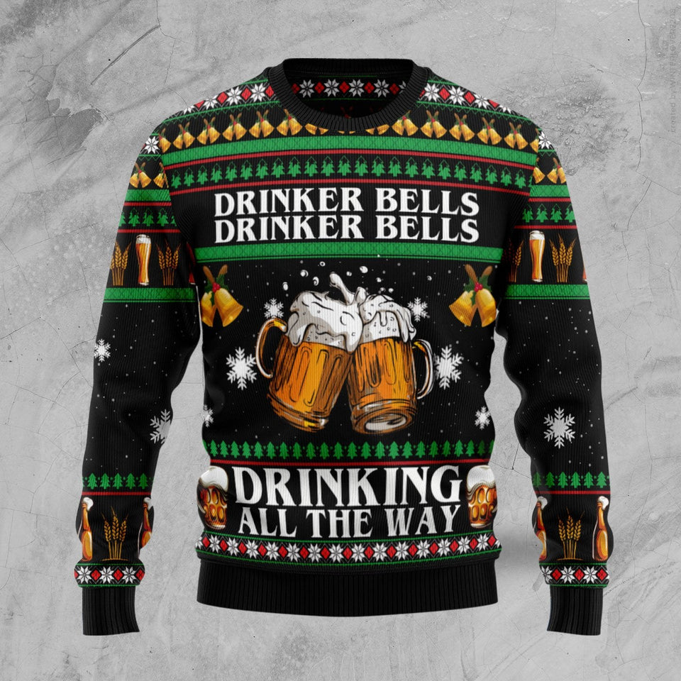 Drinker Bell Ugly Christmas Sweater 