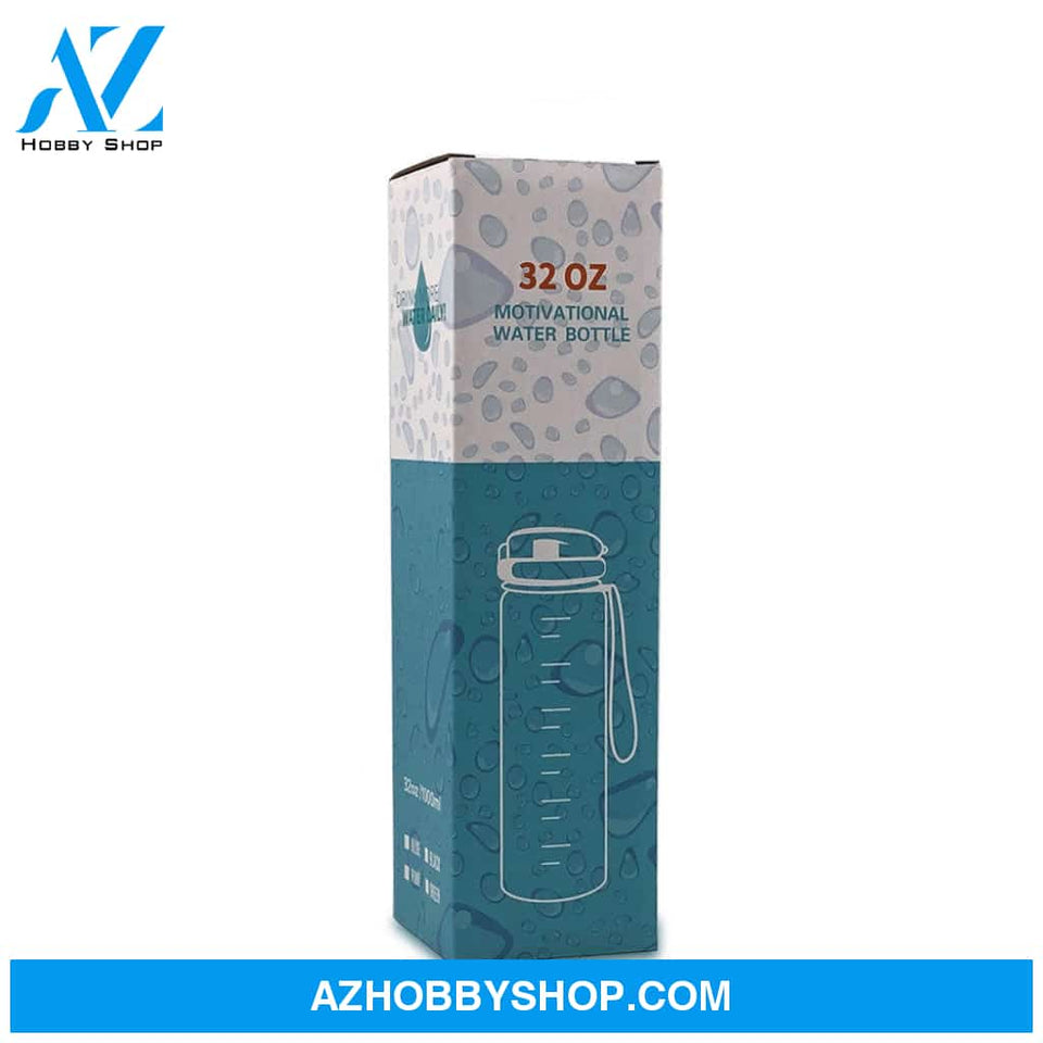 1L Tritan Water Bottle With Time Marker Bounce Cover Motivational Cycling Leakproof Cup For Sports