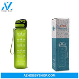 1L Tritan Water Bottle With Time Marker Bounce Cover Motivational Cycling Leakproof Cup For Sports