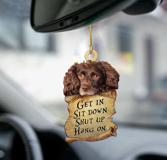 Godmerch- Ornaments- Boykin Spaniel get in two sided ornament, Dog Ornaments, Car Ornaments