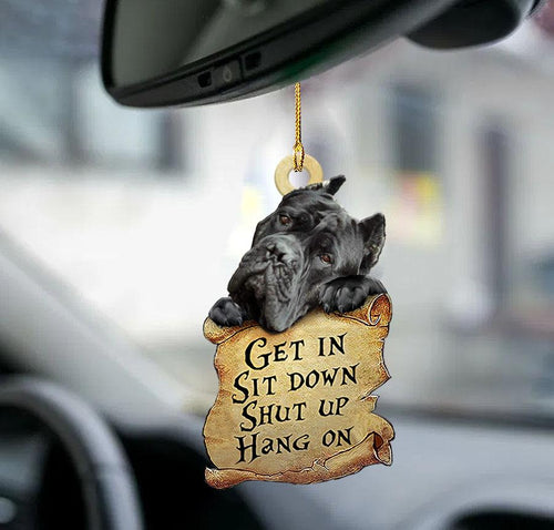 Godmerch- Ornaments- Cane Corso get in two sided ornament, Dog Ornaments, Car Ornaments