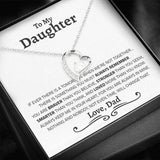 Daughter Necklace - Braver, Stronger, Smarter and Loved more than you know - Always keep me in your heart, for you are always in mine Gold Forever Love Necklace - 340O - TGV