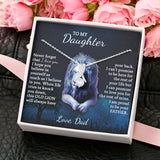 Daughter Necklace, To My Daughter Never Forget That I Love You, Necklace for Daughter Alluring Beauty Necklace - TGV