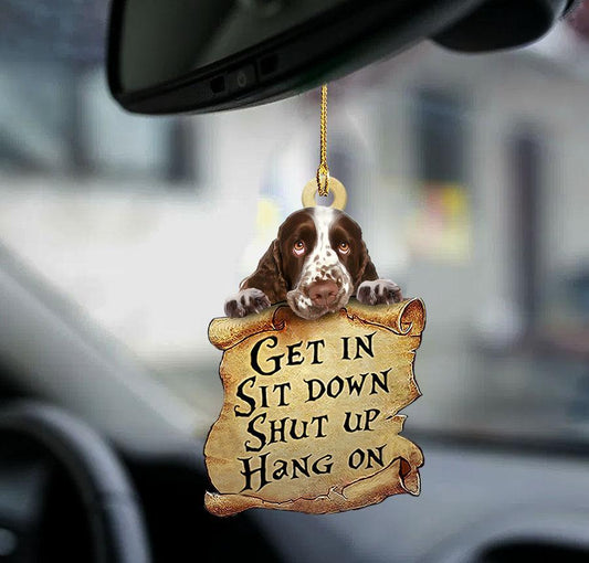 Godmerch- Ornaments- English Springer Spaniel get in dog moms two sided ornament, Dog Ornaments, Car Ornaments