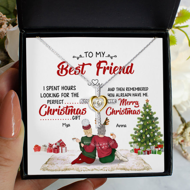 Friends Best Christmas Gift Is Me - Personalized Alluring Beauty Necklace - Gift for Friends 336C - TGV