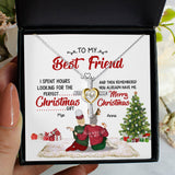 Friends Best Christmas Gift Is Me - Personalized Alluring Beauty Necklace - Gift for Friends 336C - TGV