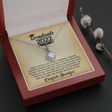 Graduation Necklace Gift - Today you're a little bit stronger, tougher, smarter, patient and better than you ever were - College, High School, Senior, Master Graduation Gift - Class of 2022 Eternal Hope Necklace - 036I - TGV